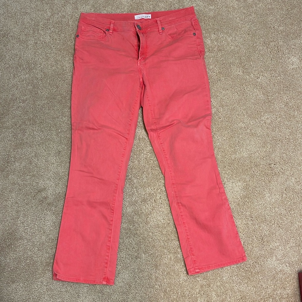 Loft pink capris